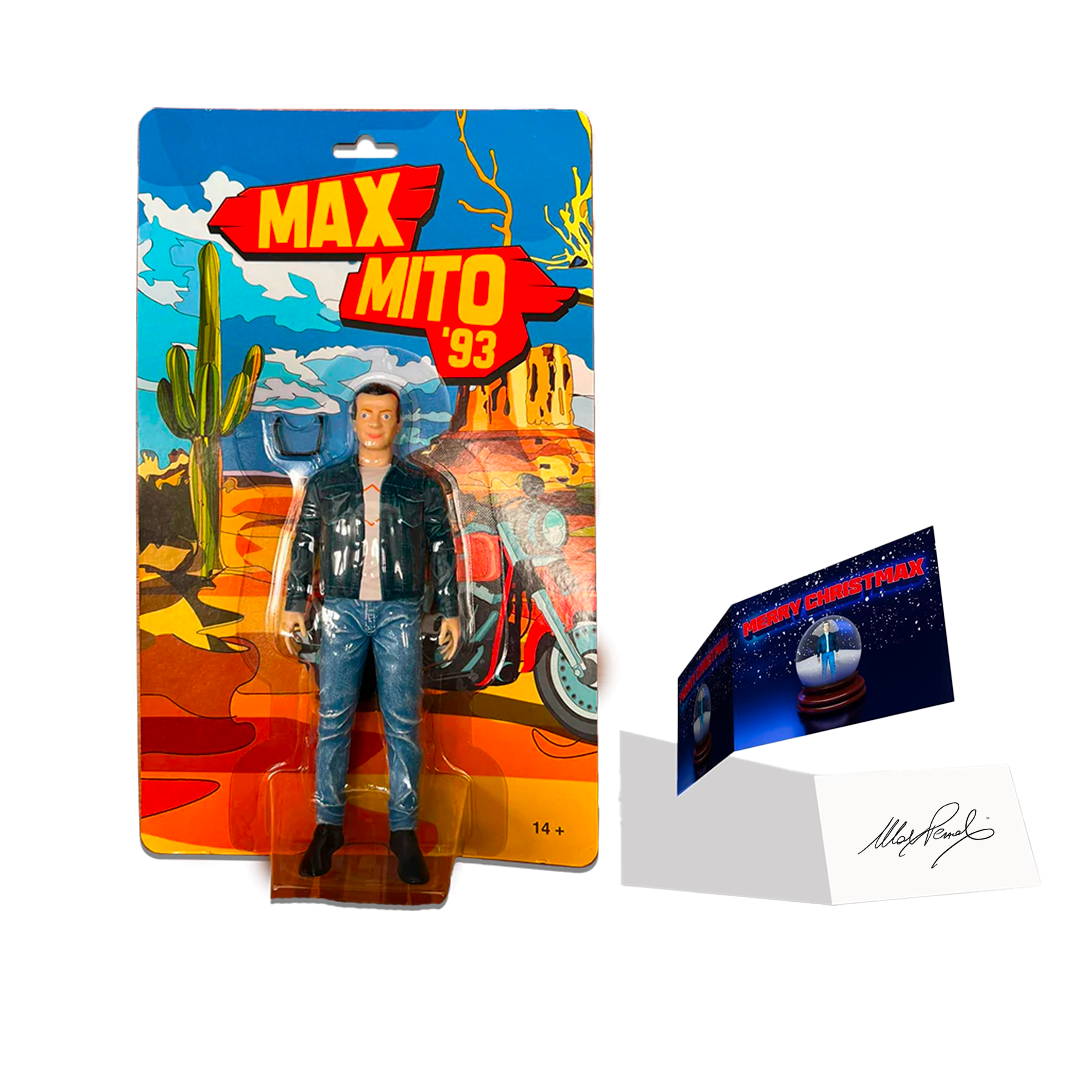 Action figure “Max Mito ‘93” + Biglietto d'auguri autografato