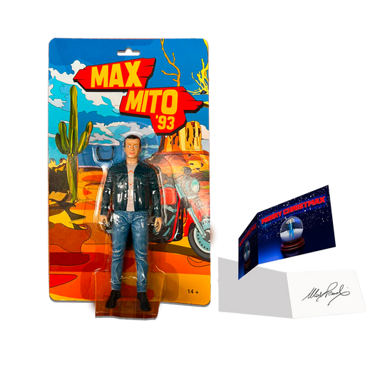 Action figure “Max Mito ‘93” + Biglietto d'auguri autografato